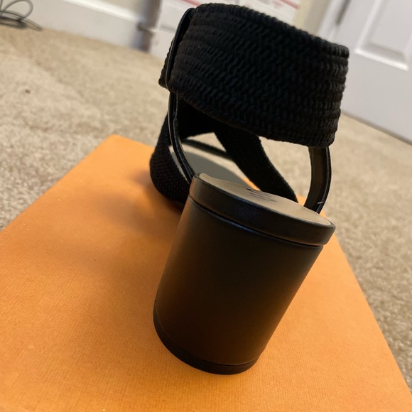 Unisa Elzie Black Multi Fabric Sandal - Picture 7 of 7